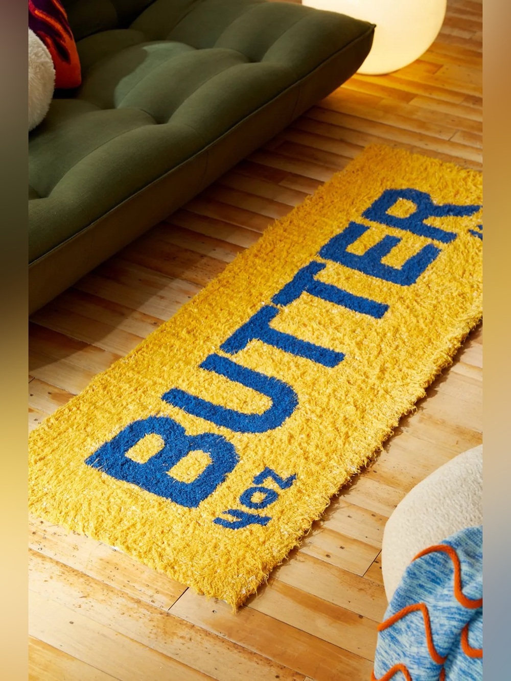 Urban Outfitters Butter Tufted Shag Rug 2X6